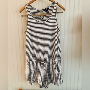 GAP Romper Size Small Black and White Striped